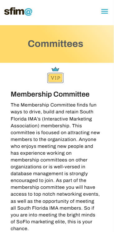 SFIMA Mobile View - Case Study